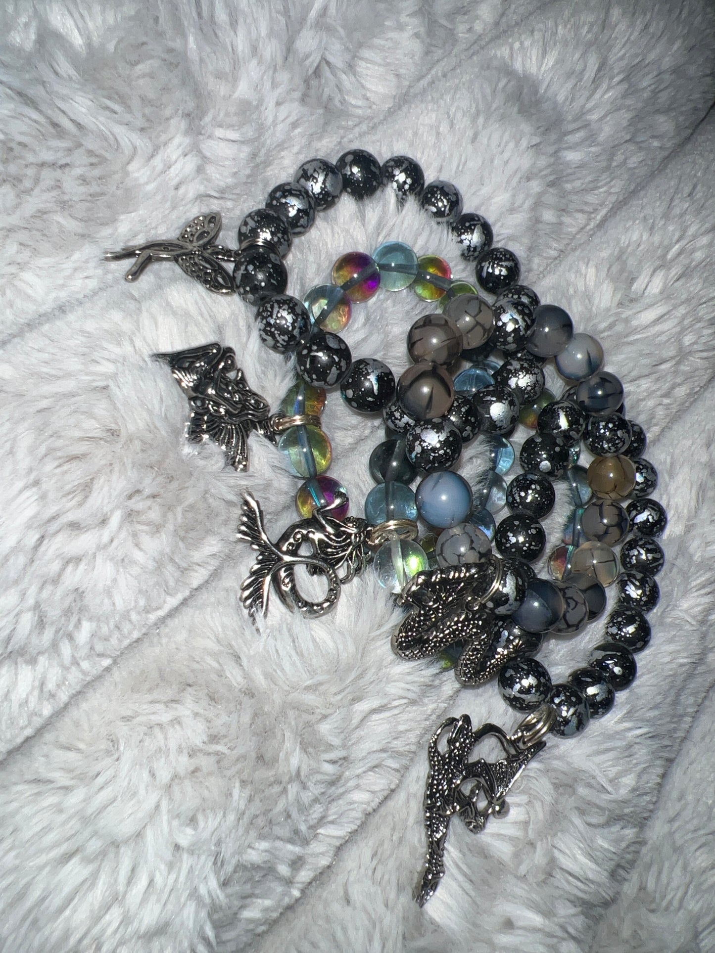 stacked Bracelets (charmed)