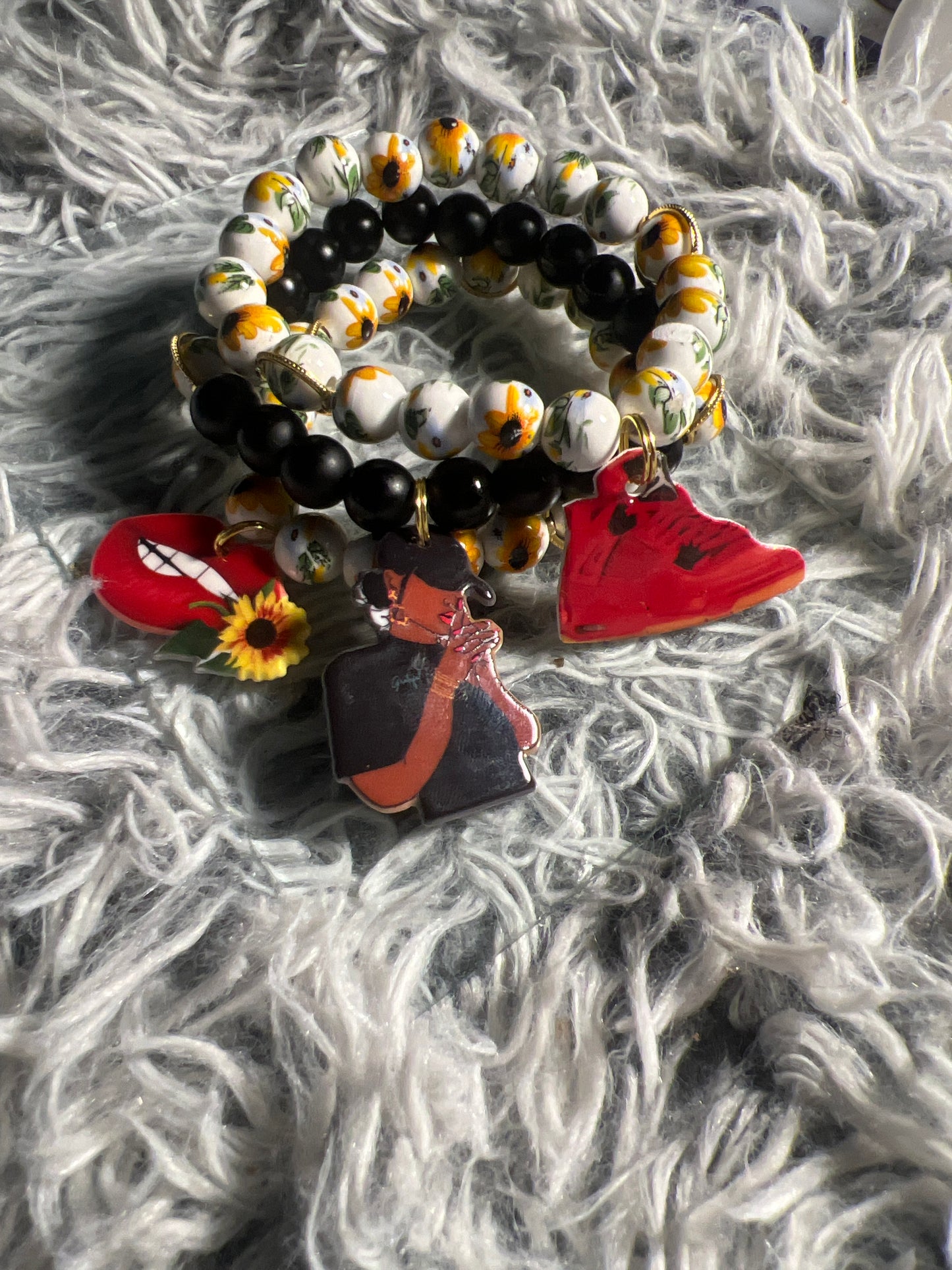stacked Bracelets (charmed)