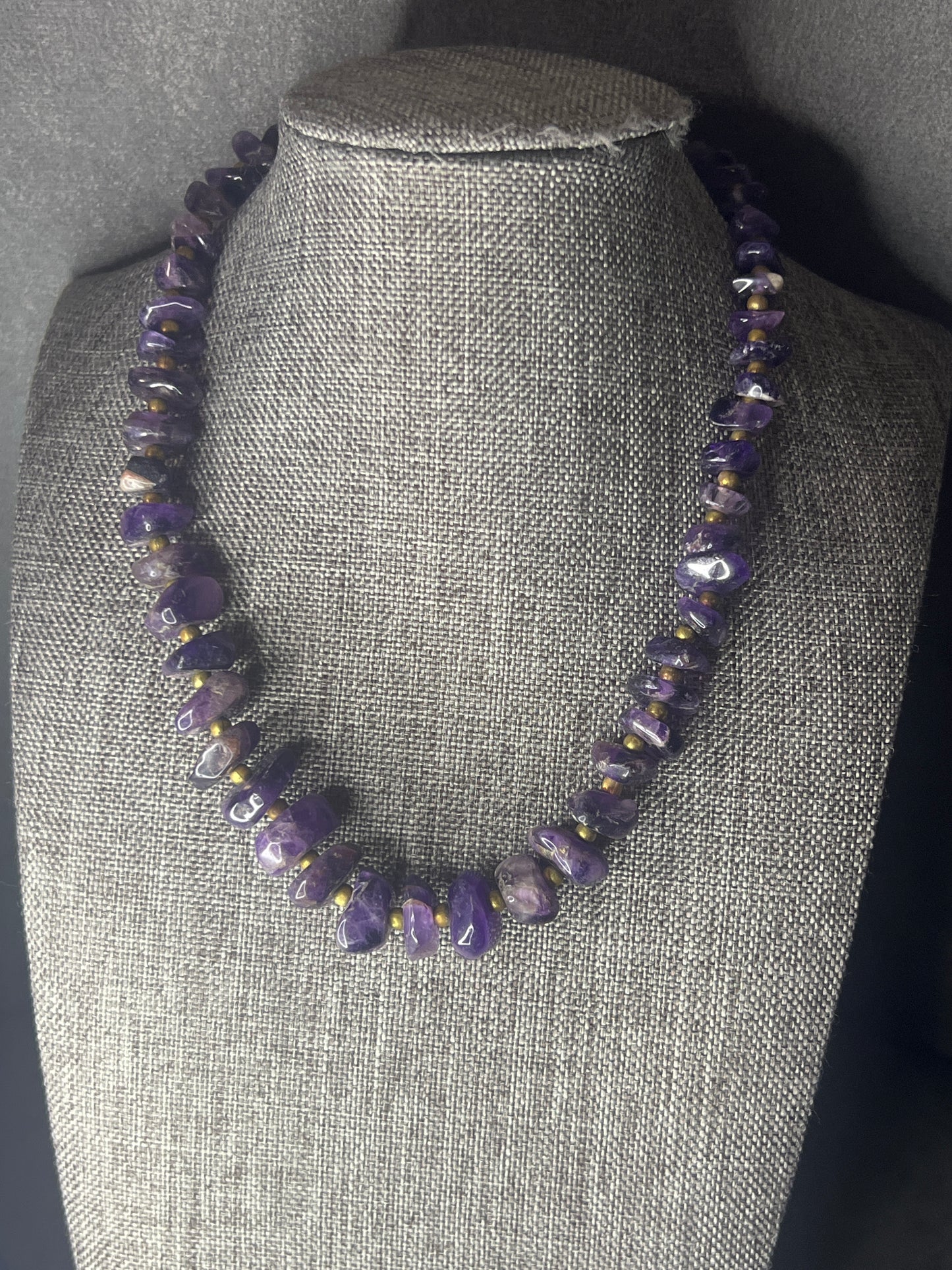 Stone beaded necklaces