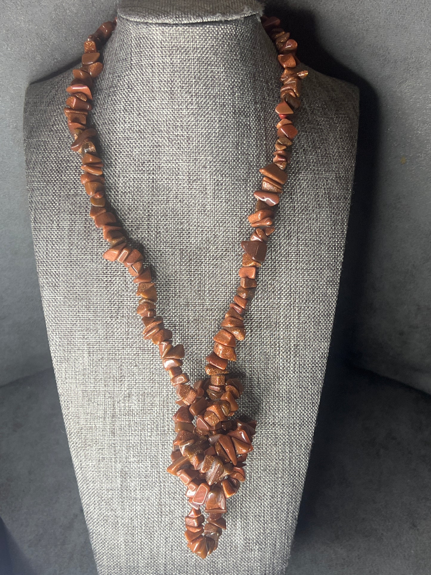 Stone beaded necklaces