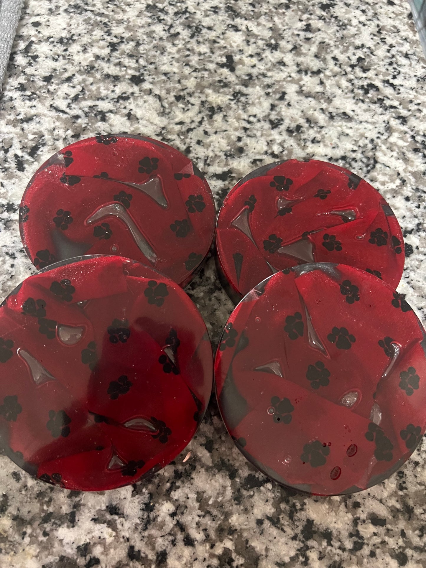 Resin coasters