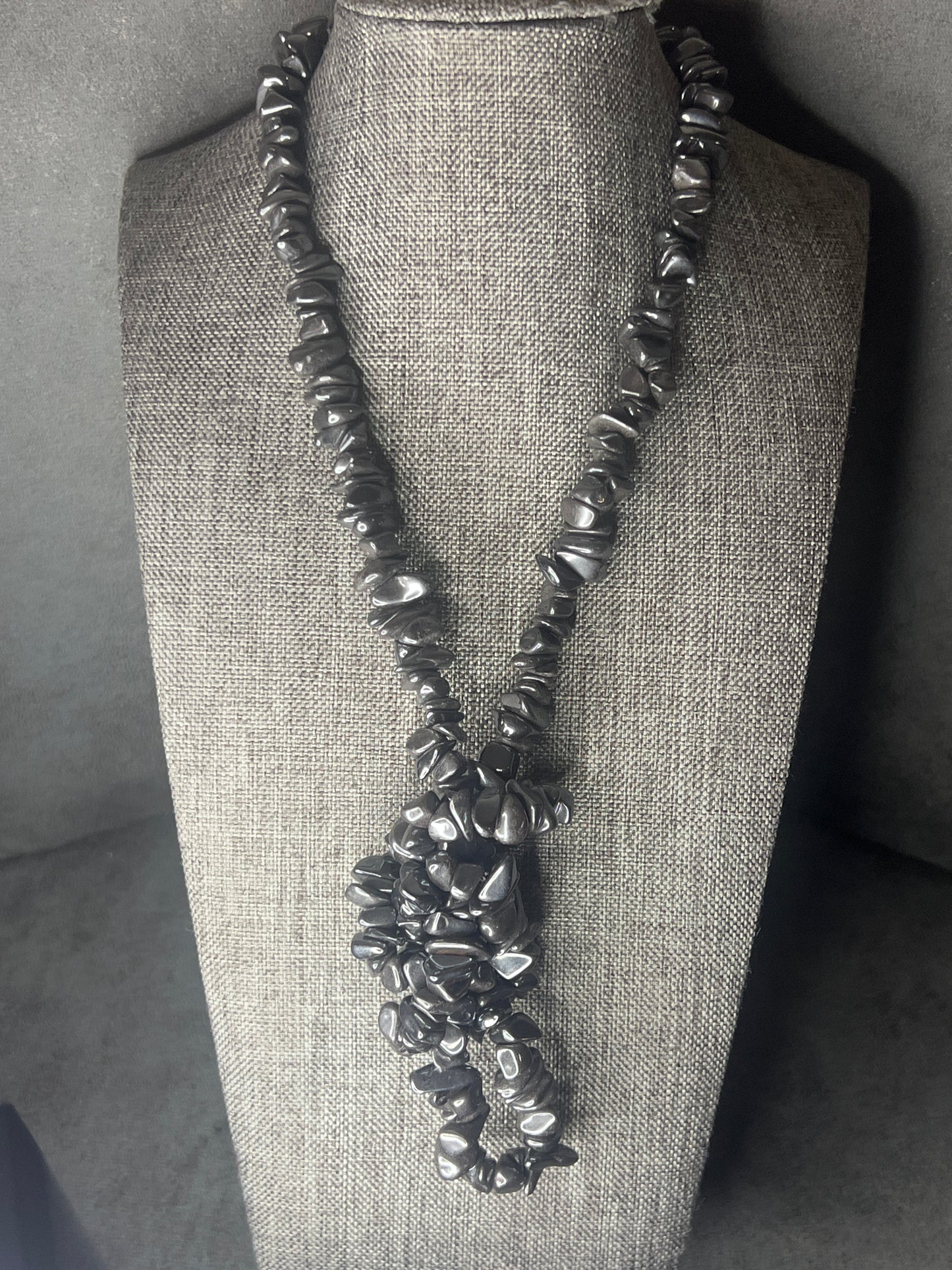 Stone beaded necklaces
