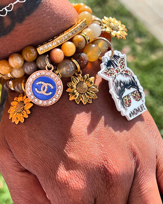 stacked Bracelets (charmed)