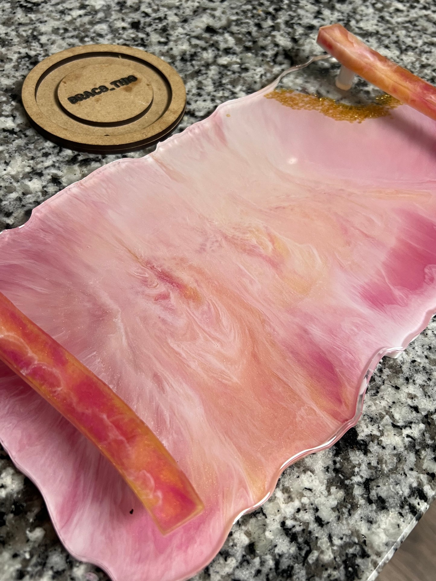 Resin serving trays