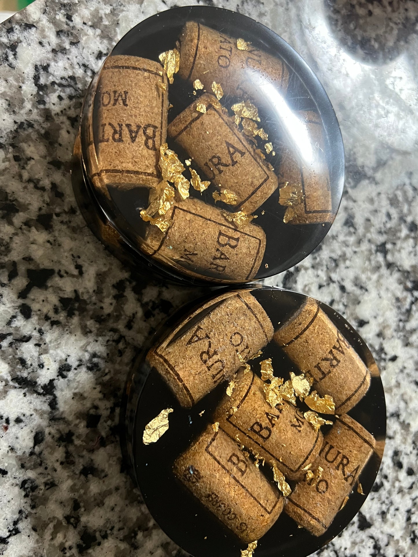 Resin coasters