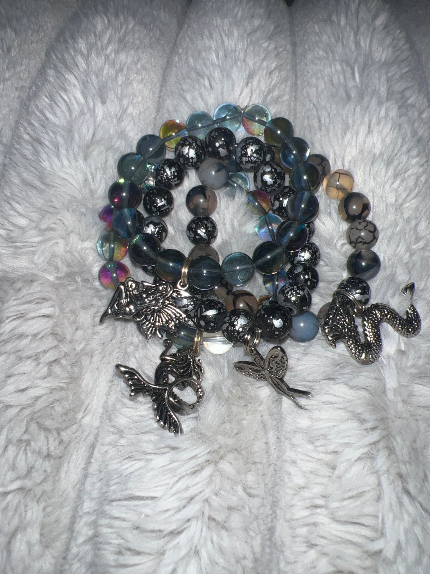 stacked Bracelets (charmed)