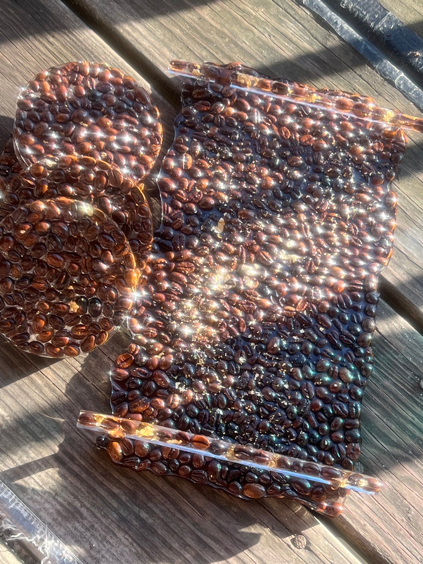Resin serving trays