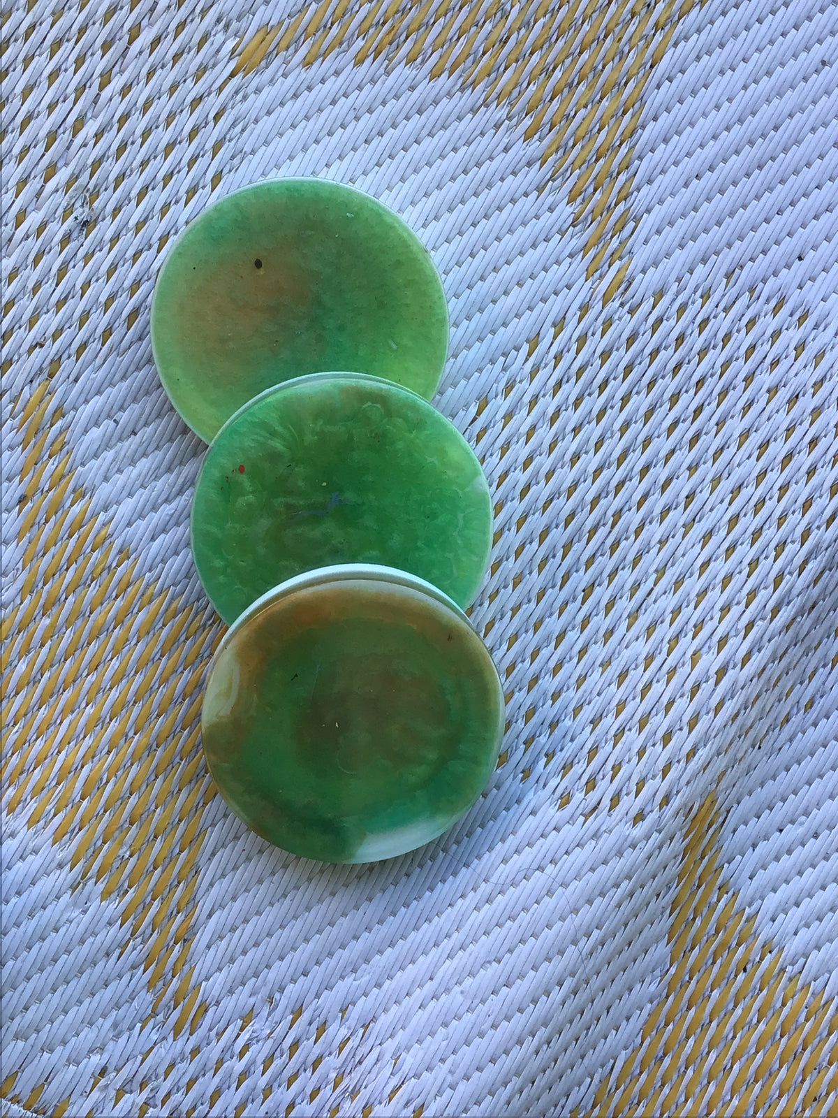 Solid colors coasters